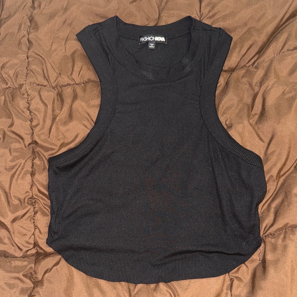 Fashion Nova Black Muscle Tee